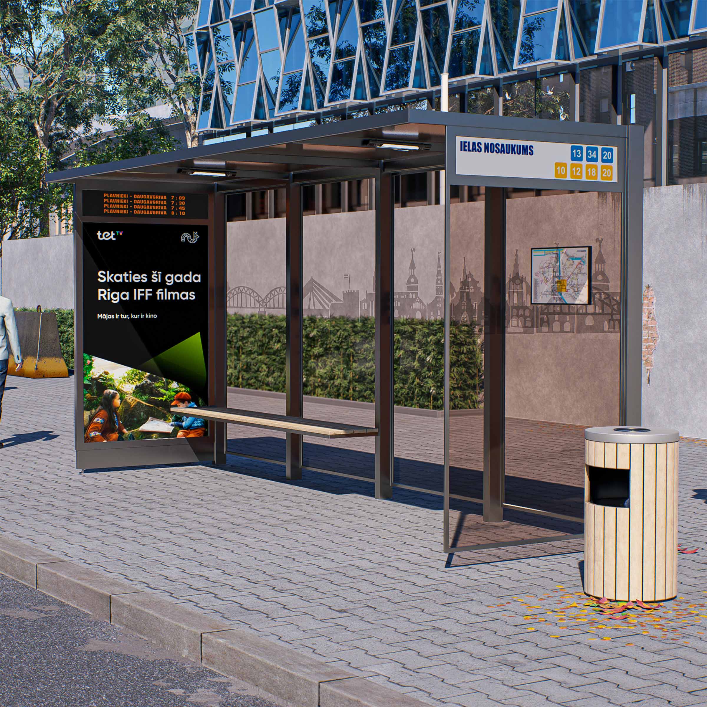 Sabiedriskā transporta nojume OSLO XL-izmērs