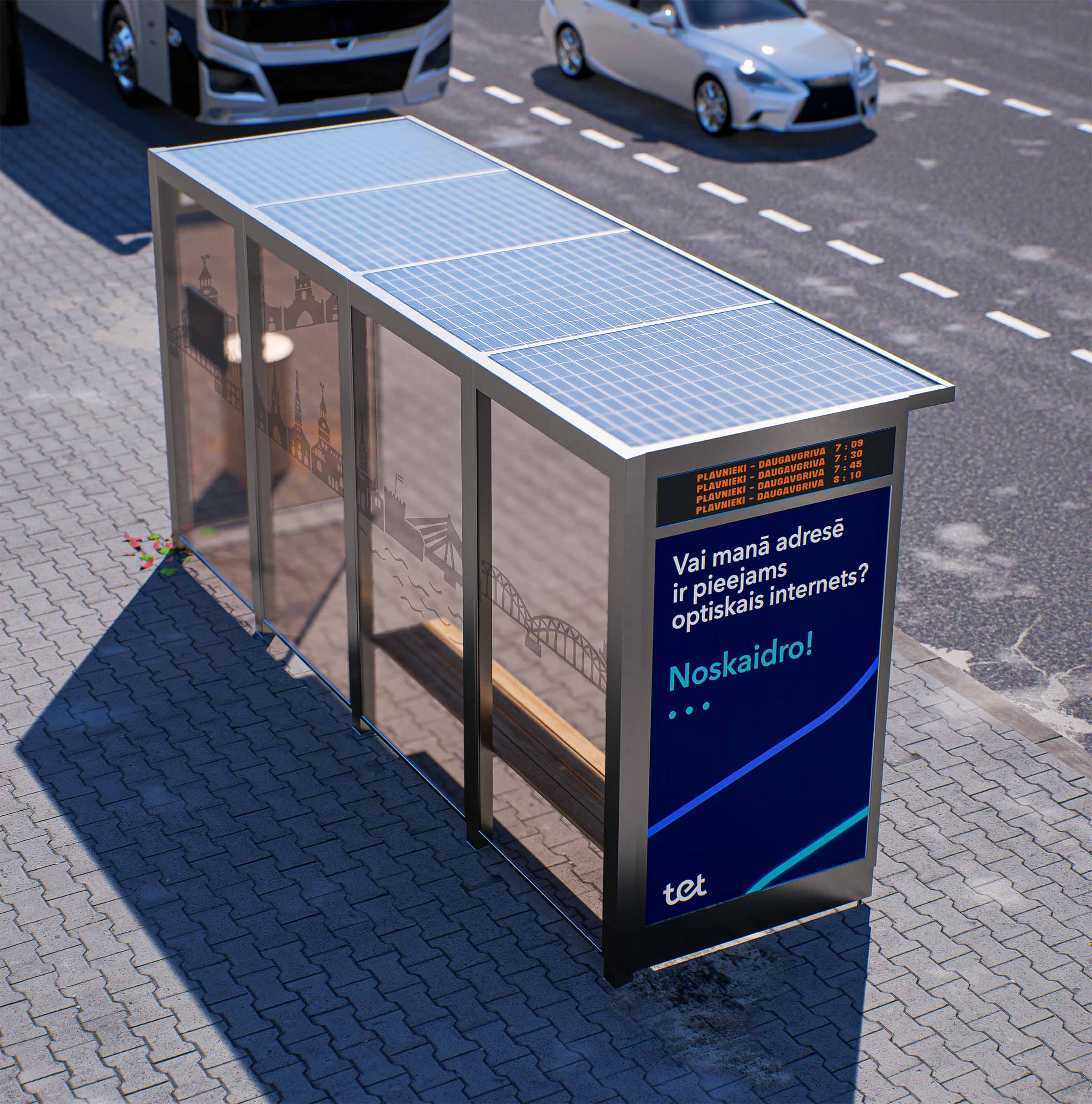 Sabiedriskā transporta nojume OSLO XL-izmērs