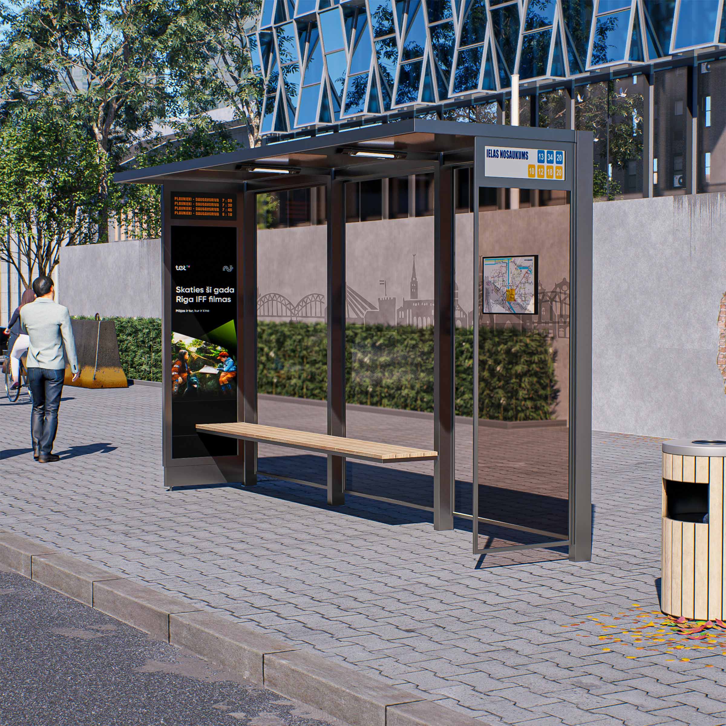 Sabiedriskā transporta nojume OSLO S-izmērs