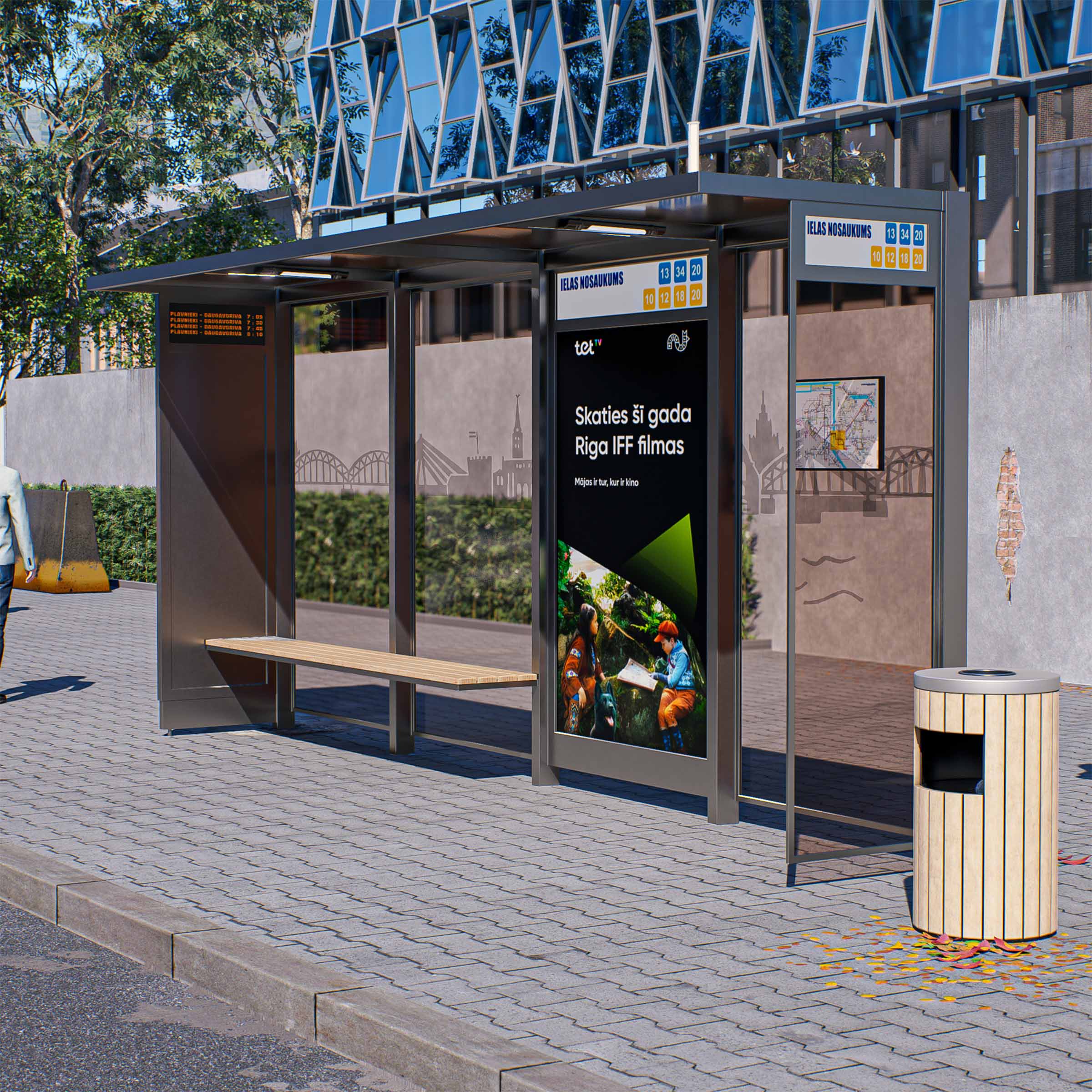 Sabiedriskā transporta nojume OSLO M-izmērs