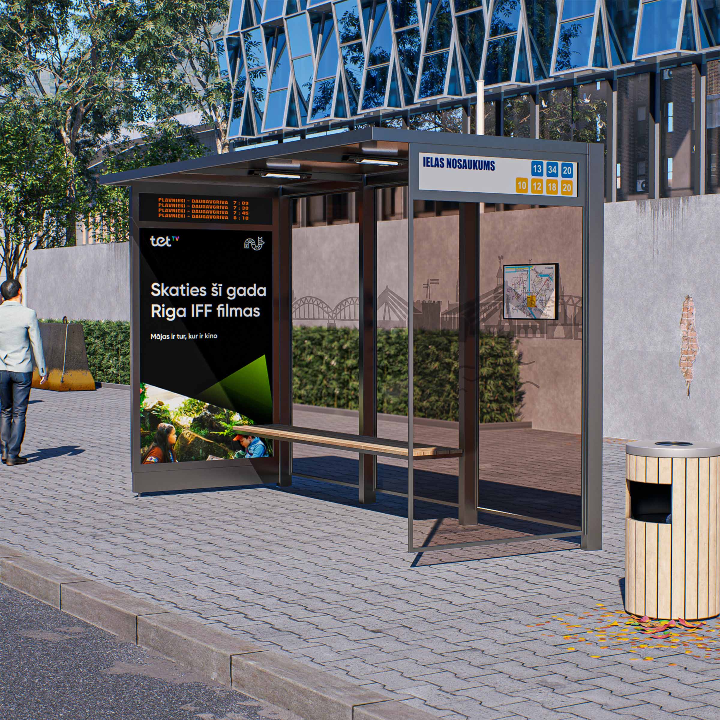 Sabiedriskā transporta nojume OSLO L-izmērs