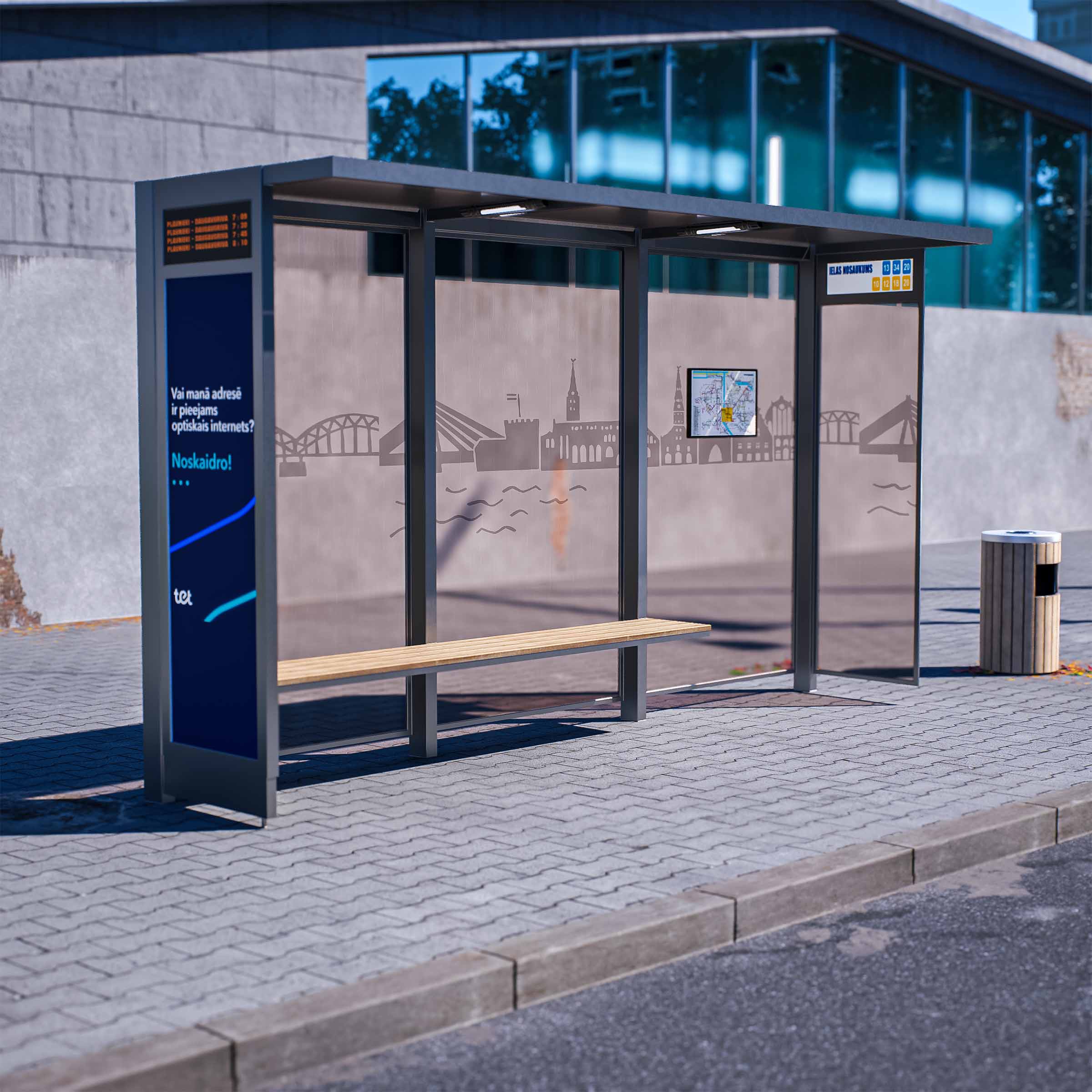 Sabiedriskā transporta nojume OSLO S-izmērs