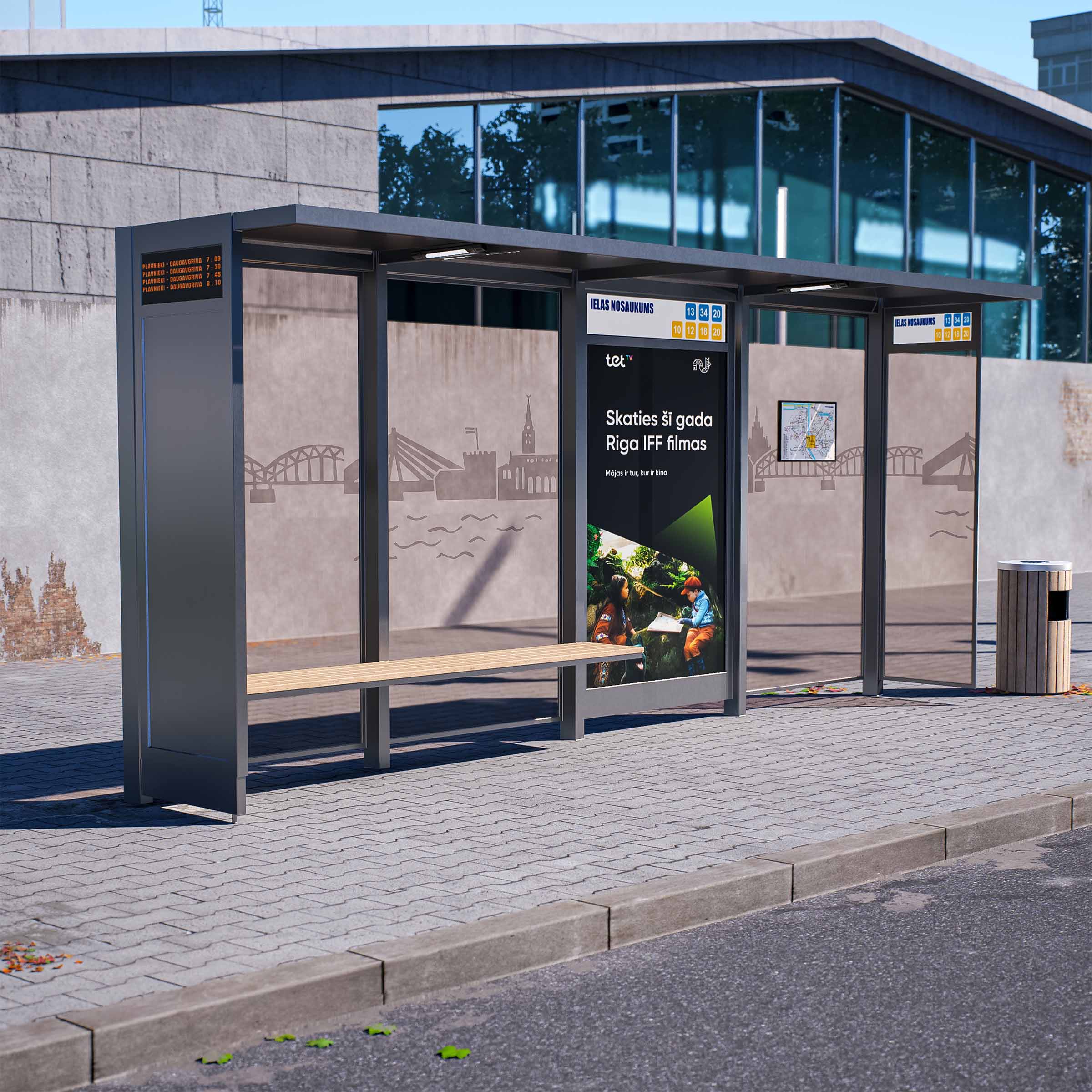 Sabiedriskā transporta nojume OSLO M-izmērs