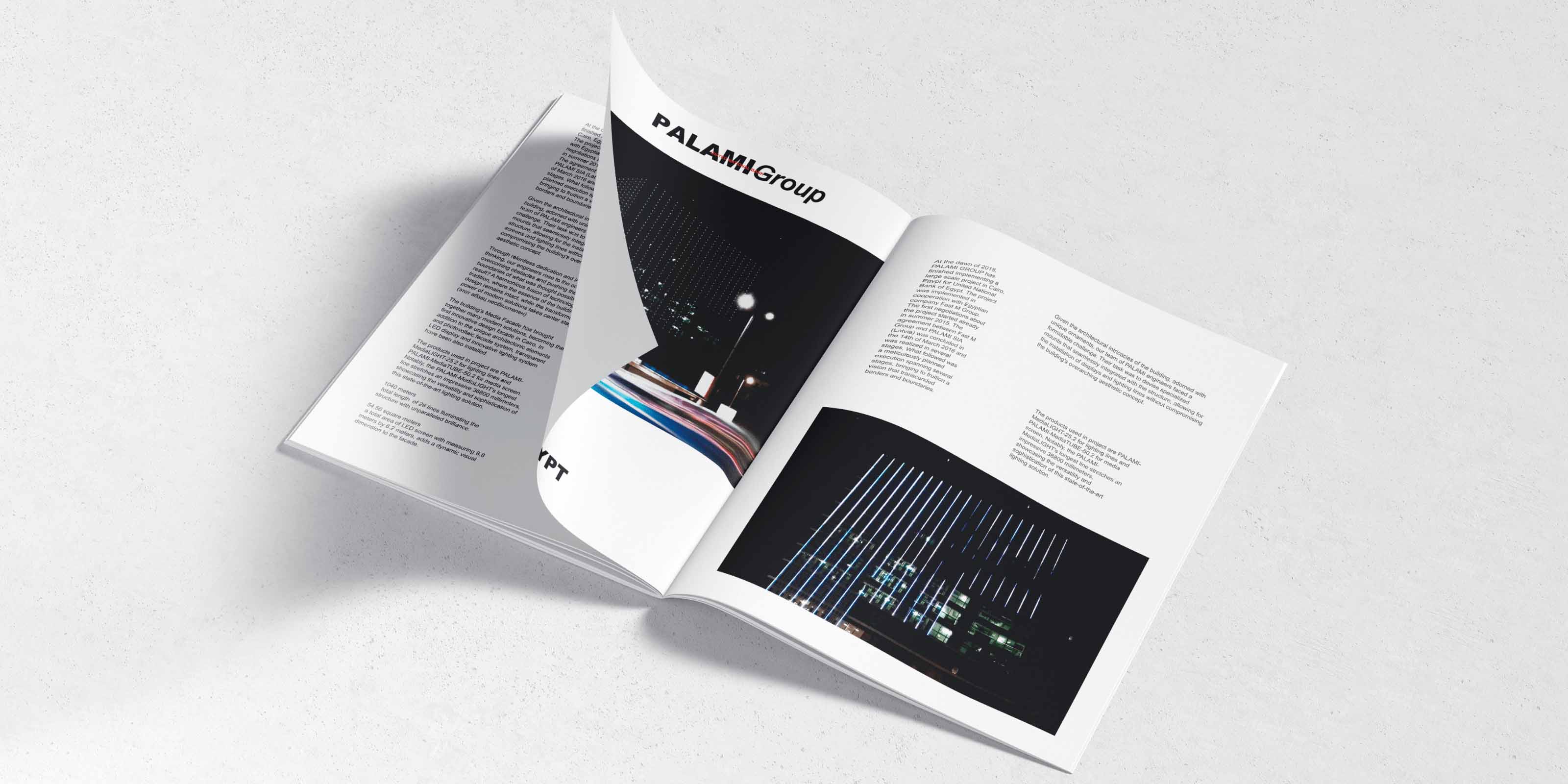 Image of PALAMI Group LED Display Project On Bank Facade Brochure