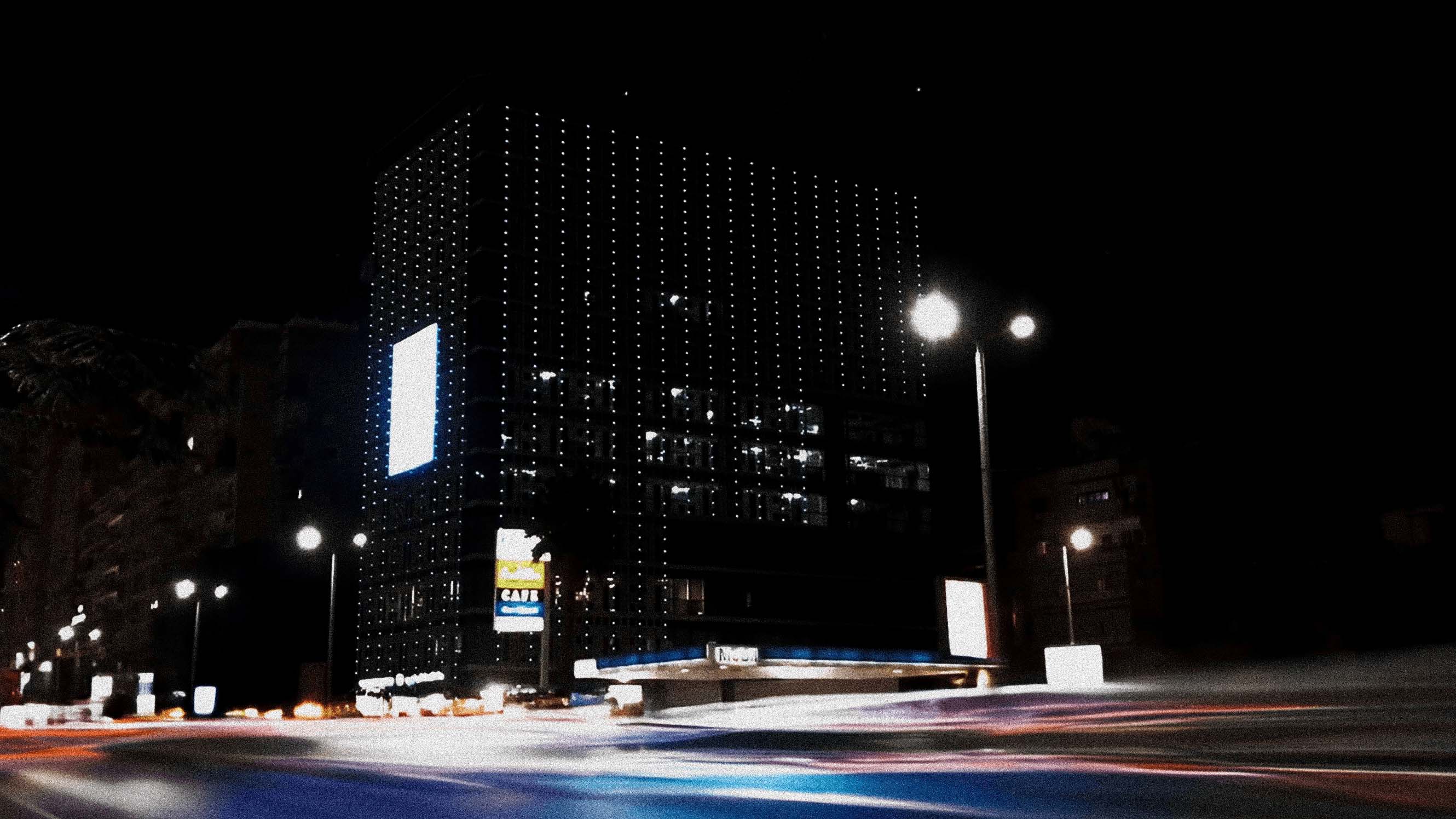 PALAMI Group LED Media Display Project In Egypt On United Nation Bank Facade