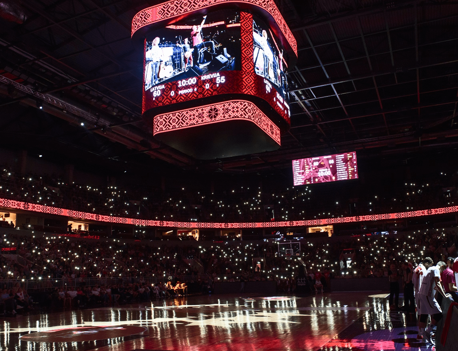 PALAMI Group Rounded LED Media Cube Used During Concert In Arena