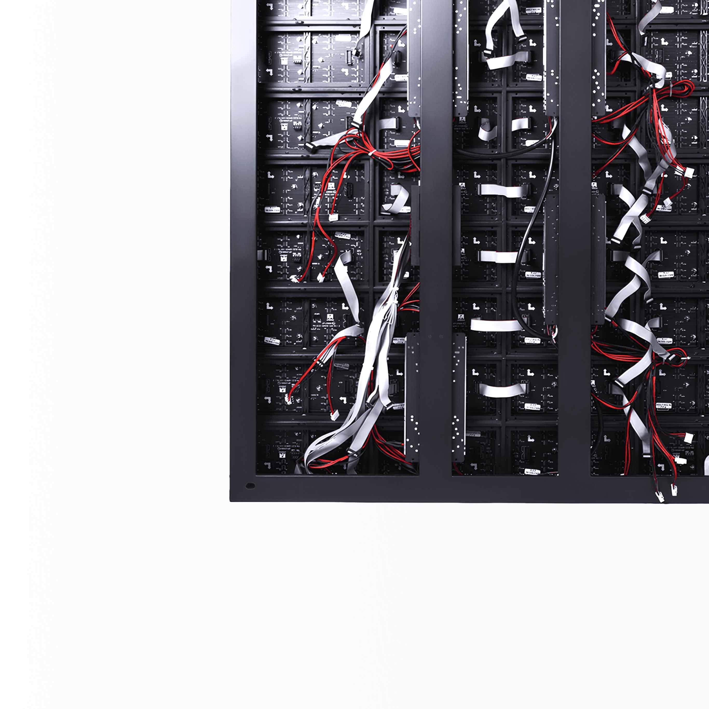 PALAMI Group LED Indoor Display Doorless Cabinet Back Side Without Doors