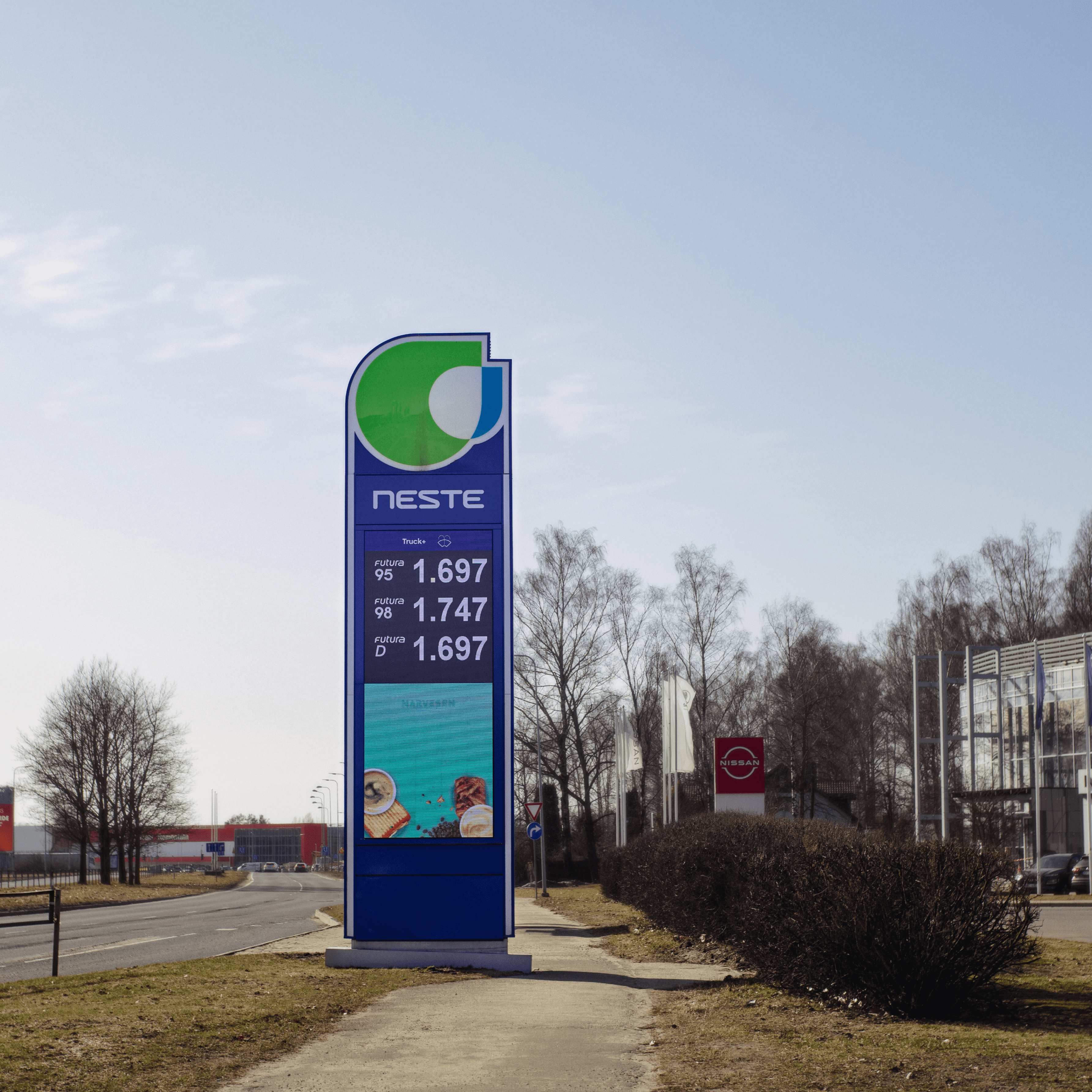 LED degvielas uzpildes stacijas pilons M-izmēra