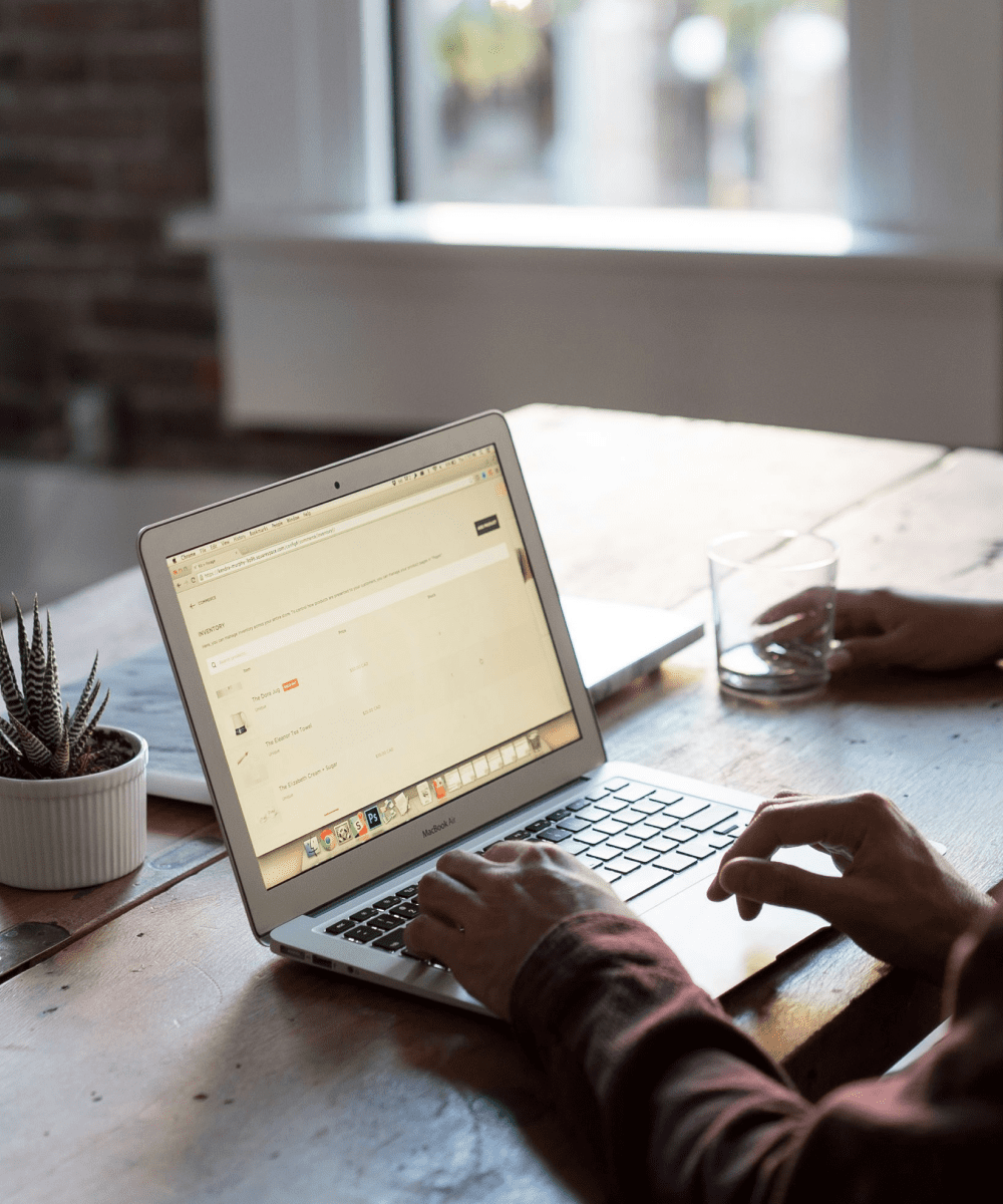 Image Of Laptop With Working PALAMI Group Manager