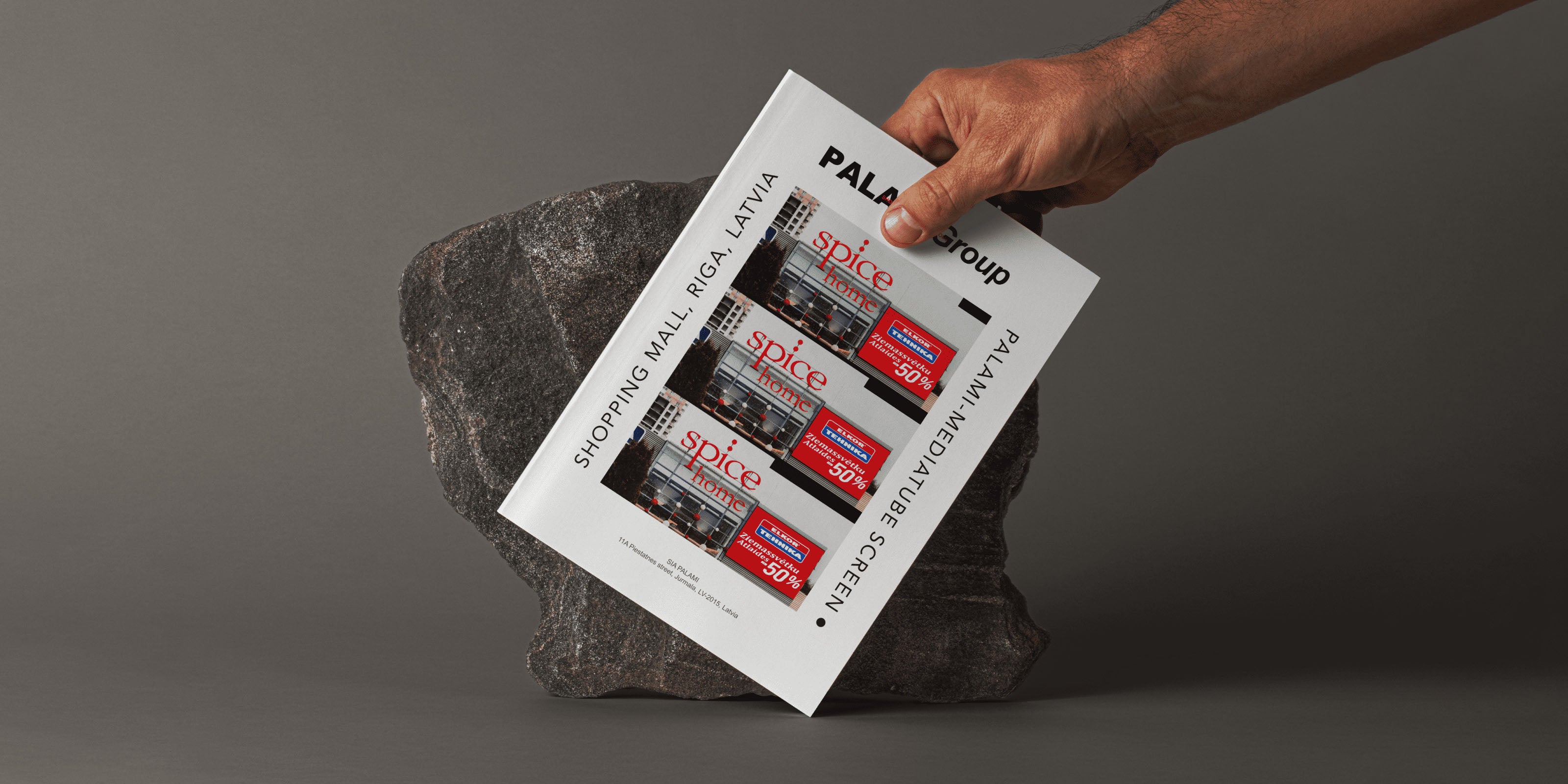 Image Of PALAMI Group Media Tube Project Brochure On Spice Facade