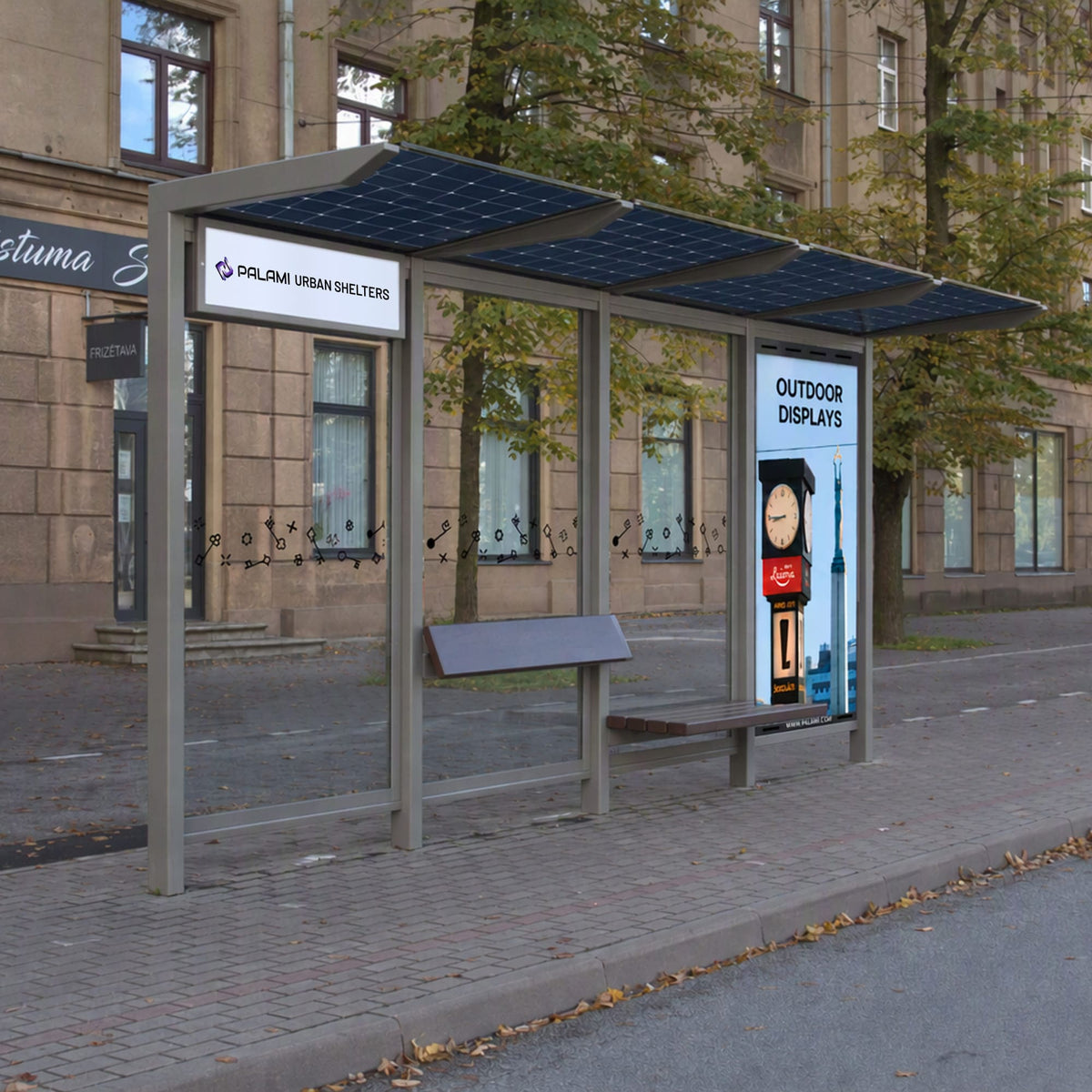 Bus Shelter RIGA Slim 4