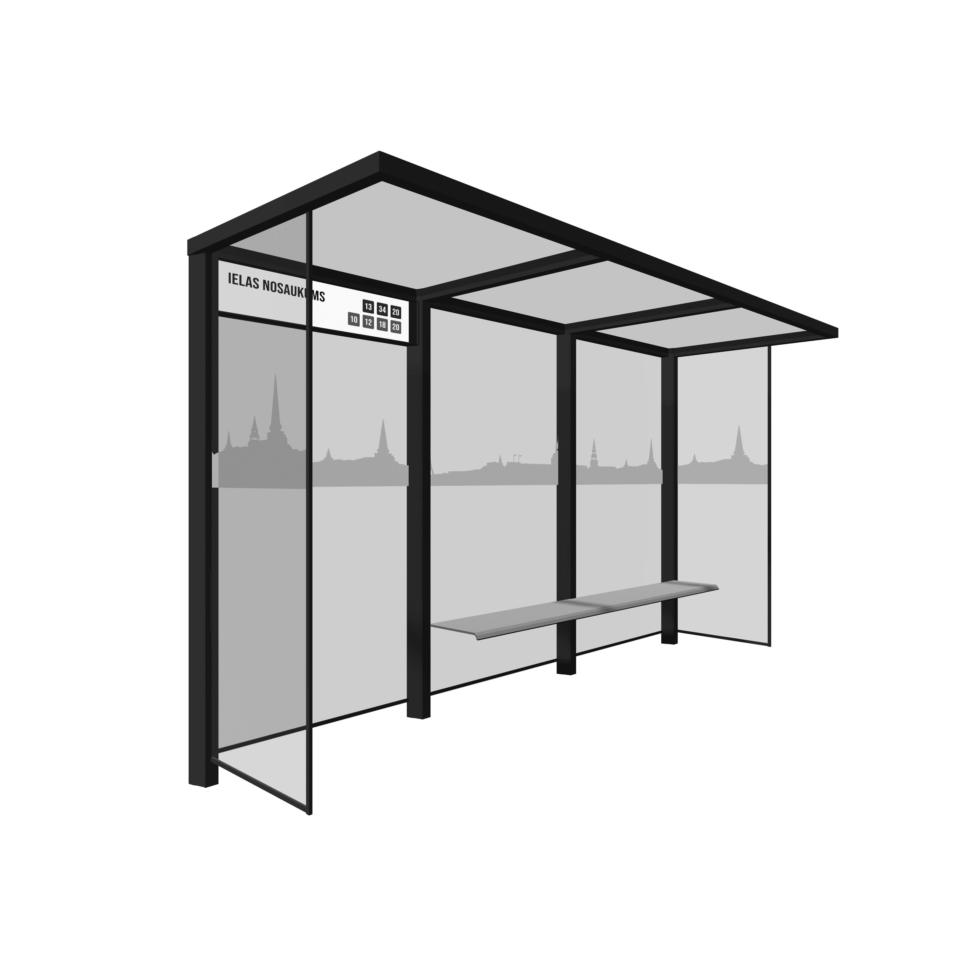 Bus Shelter Glass Print by PALAMI Group - High-Quality and Durable Display for Public Transit