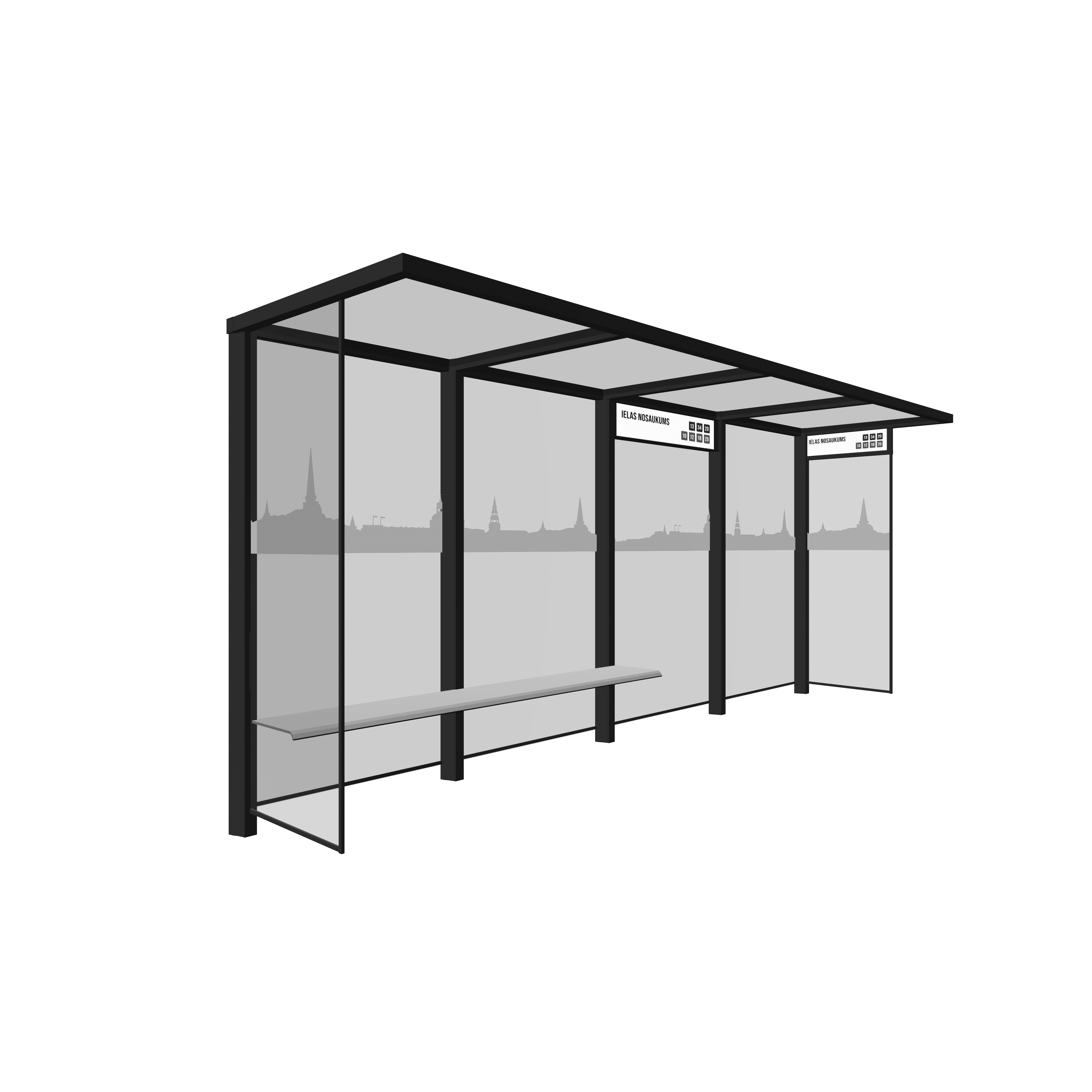 Bus Shelter Glass Print by PALAMI Group - High-Quality and Durable Display for Public Transit