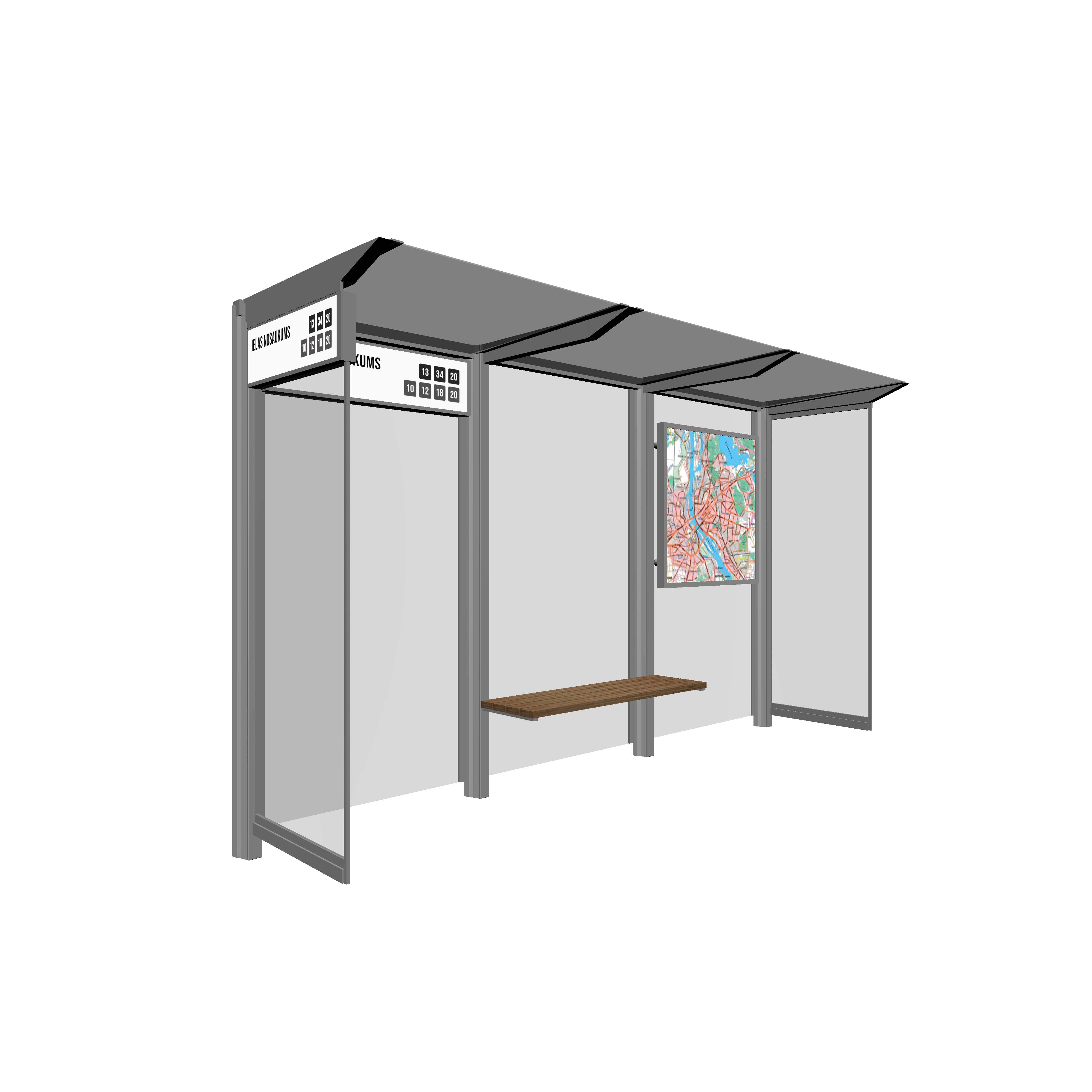 Bus Shelter Poster Frame by PALAMI Group - Durable and High-Visibility Advertising Frame for Bus Shelters