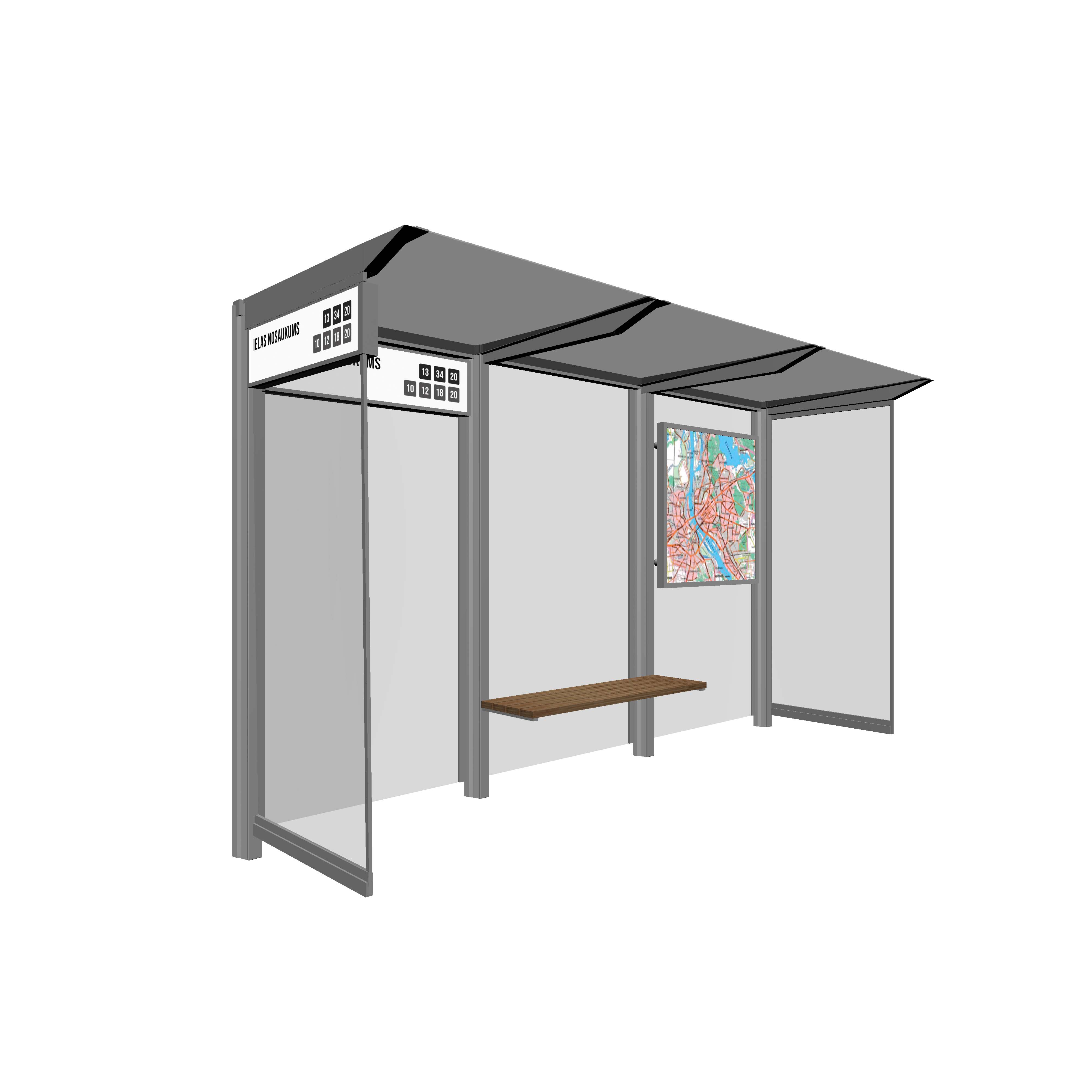 Bus Shelter Poster Frame by PALAMI Group - Durable and High-Visibility Advertising Frame for Bus Shelters