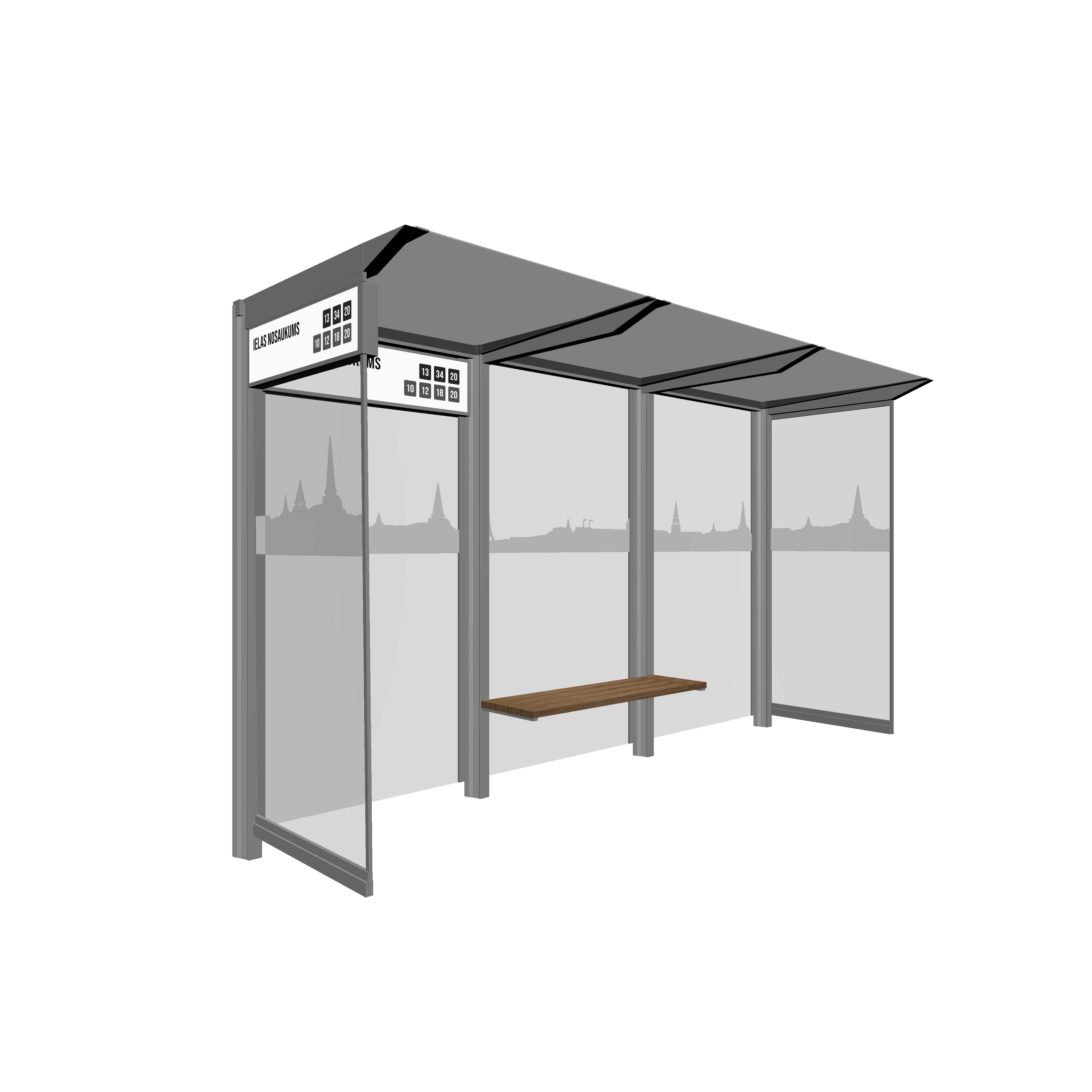 Bus Shelter Glass Print by PALAMI Group - High-Quality and Durable Display for Public Transit