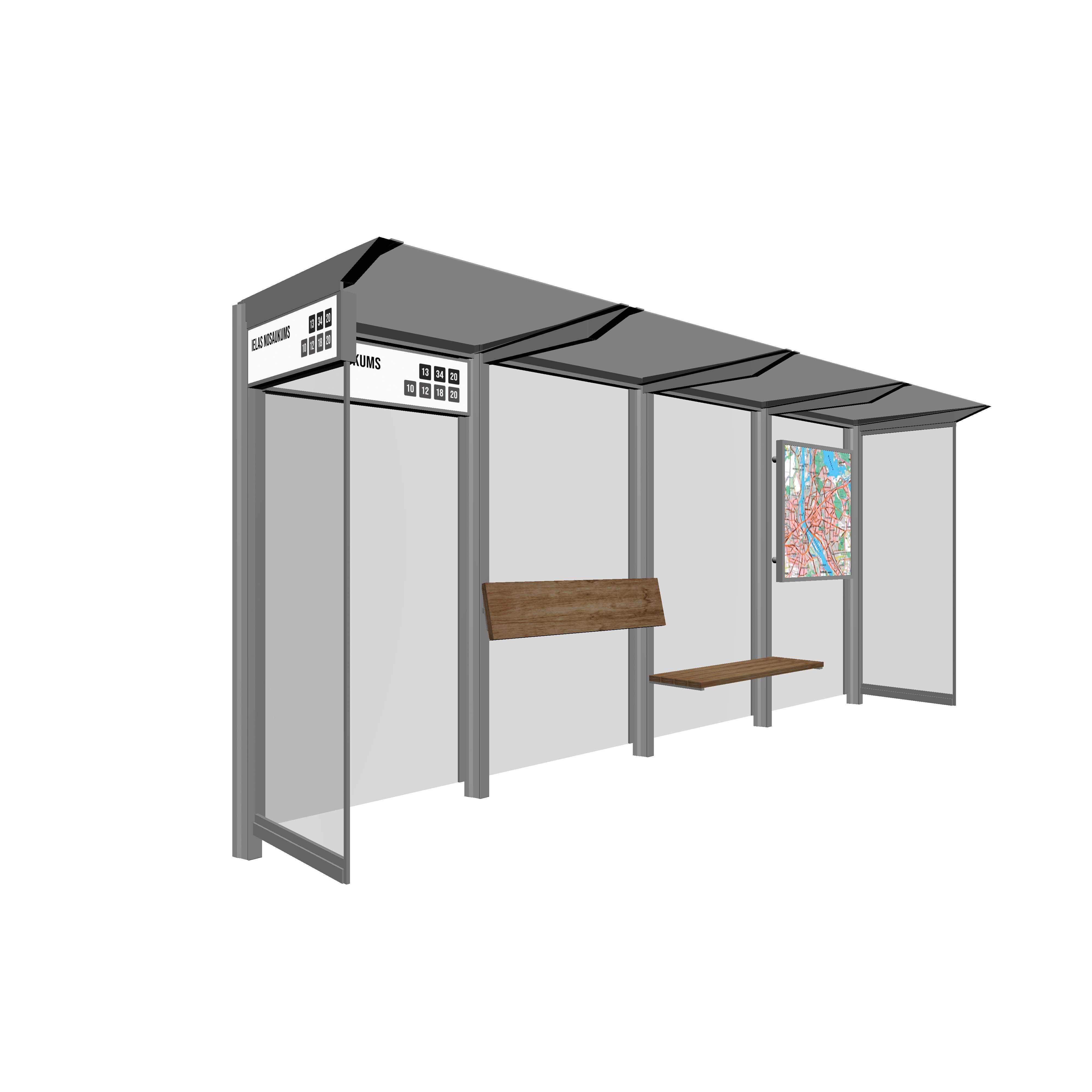 Bus Shelter Poster Frame by PALAMI Group - Durable and High-Visibility Advertising Frame for Bus Shelters