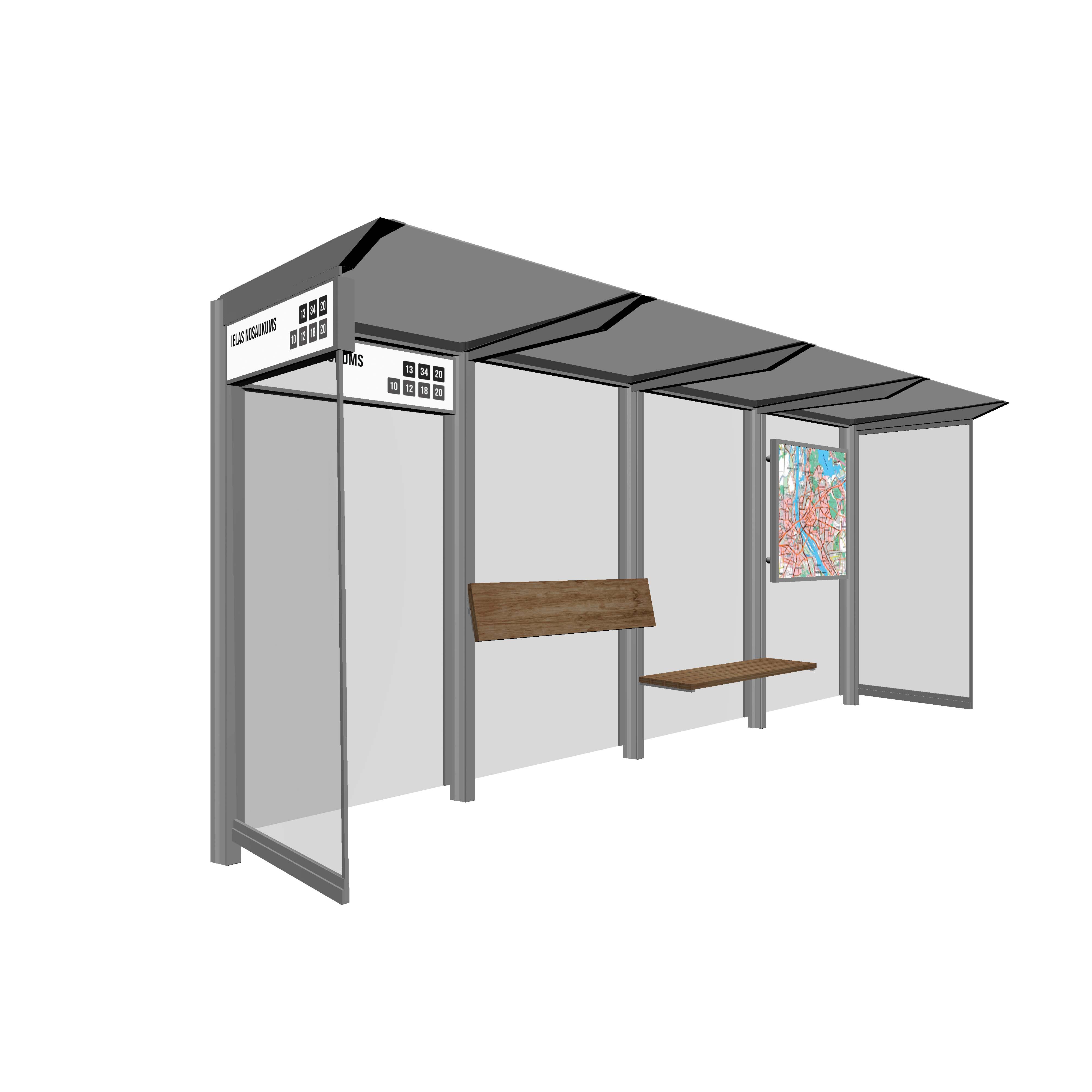 Bus Shelter Poster Frame by PALAMI Group - Durable and High-Visibility Advertising Frame for Bus Shelters