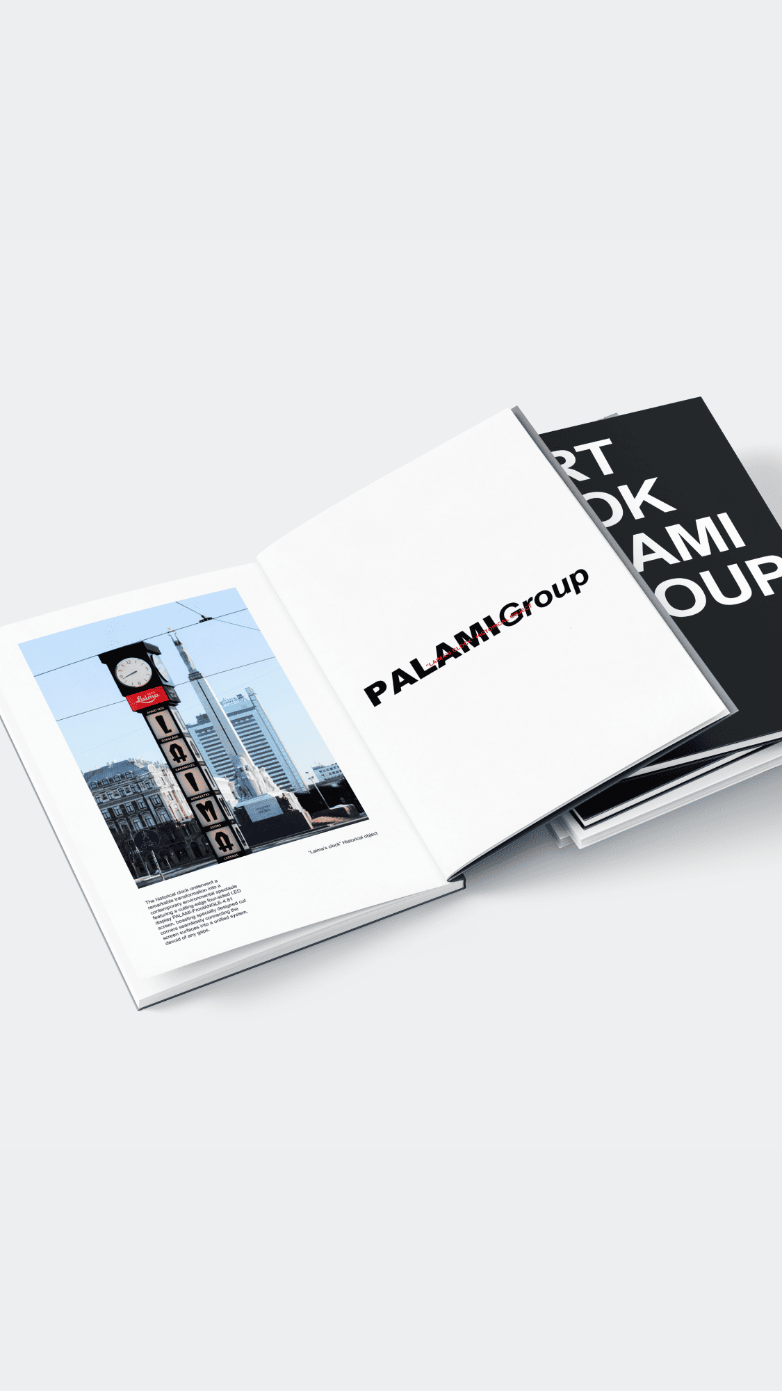 Image of PALAMI Group LED Display Project Laima Clock Brochure Mobile Resolution