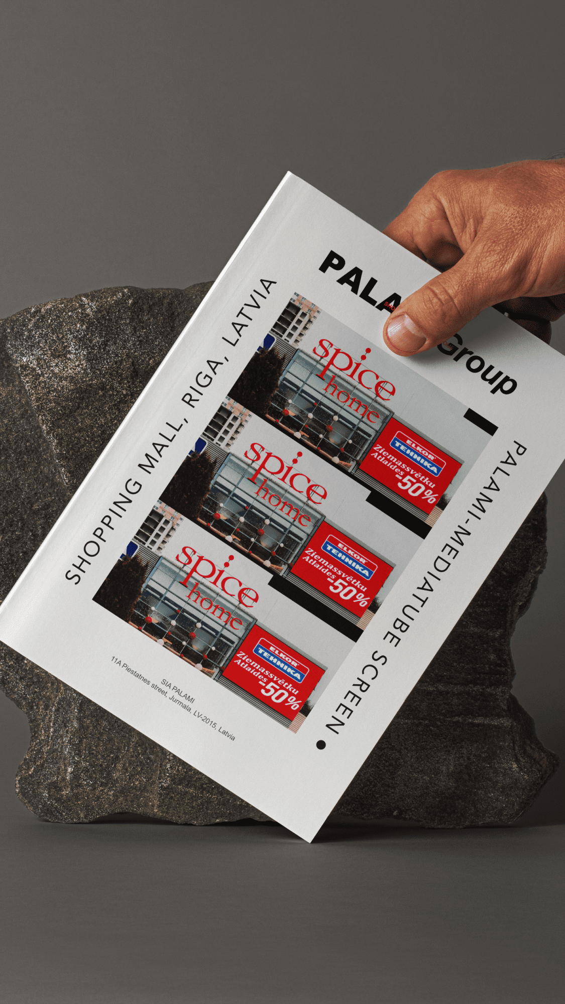 Image Of PALAMI Group Media Tube Project Brochure On Spice Facade Mobile Resolution