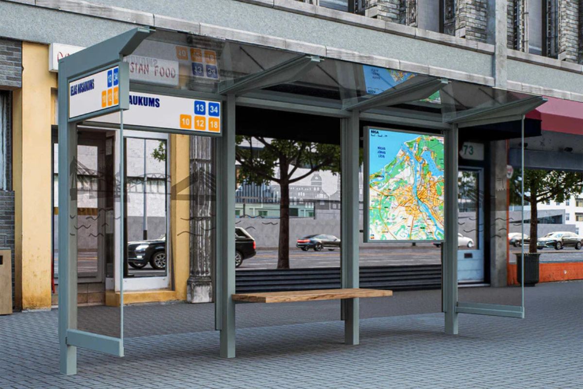 Customizable bus shelters