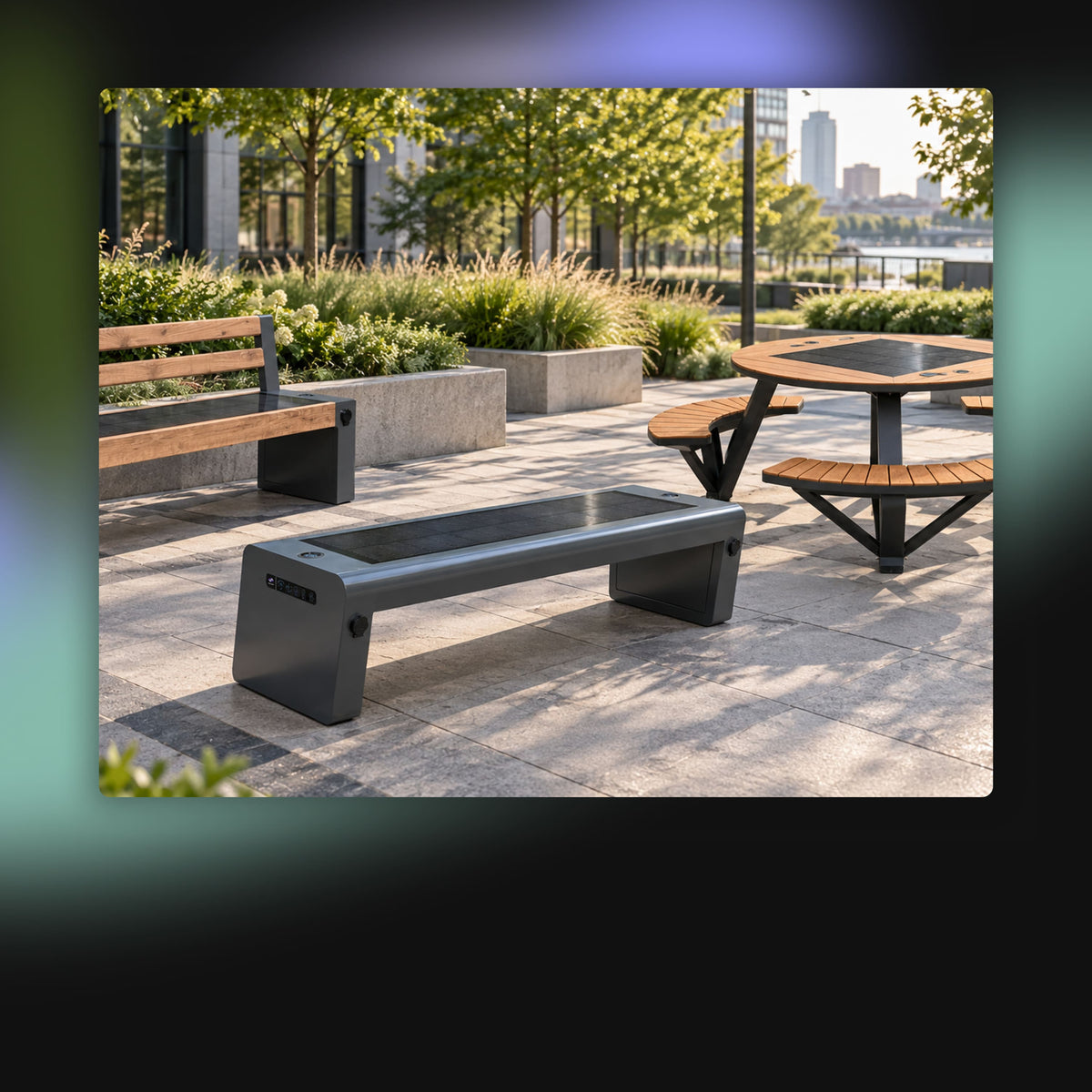 Smart and solar-powered street furniture solutions from PALAMI.