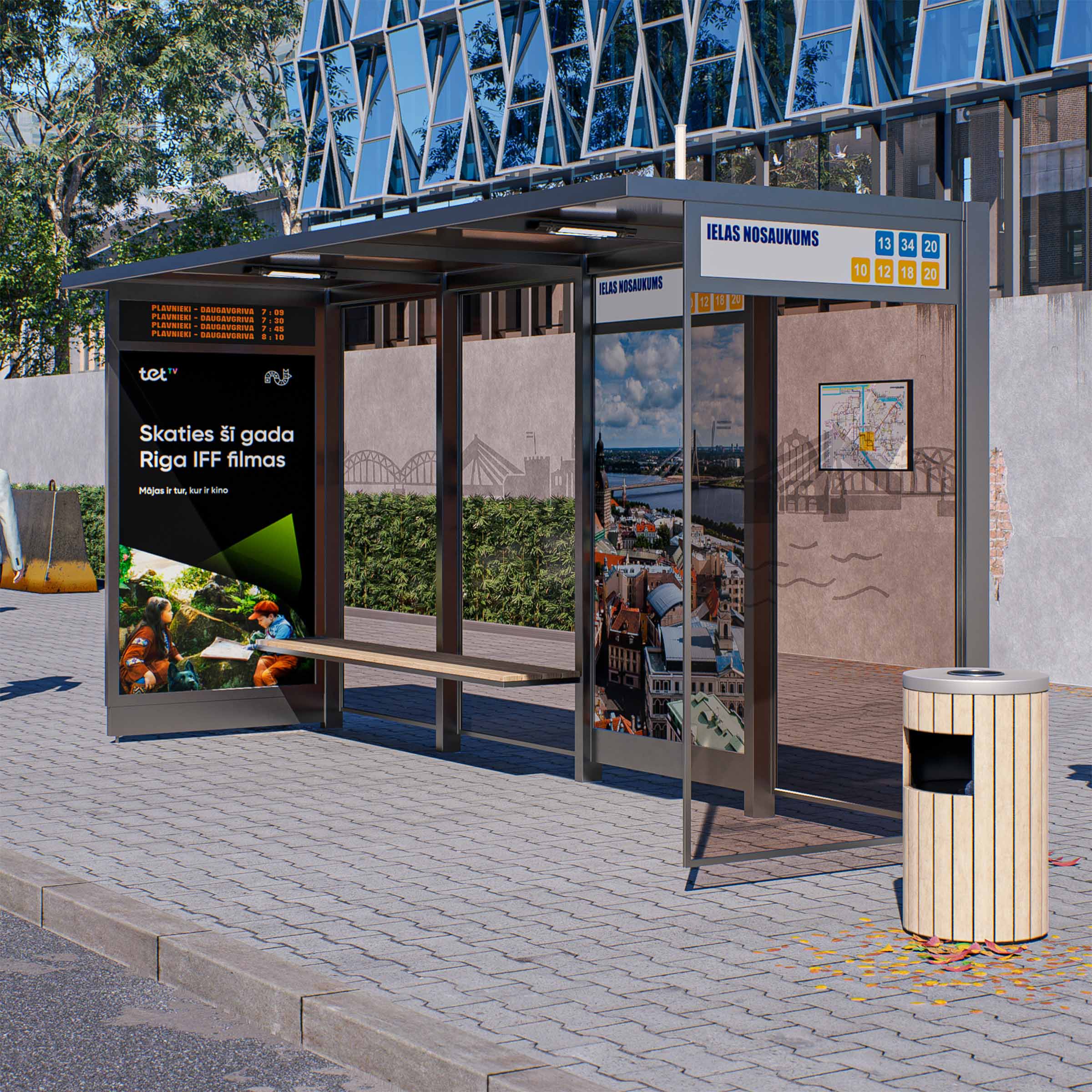 Bus Shelter OSLO XL-Size