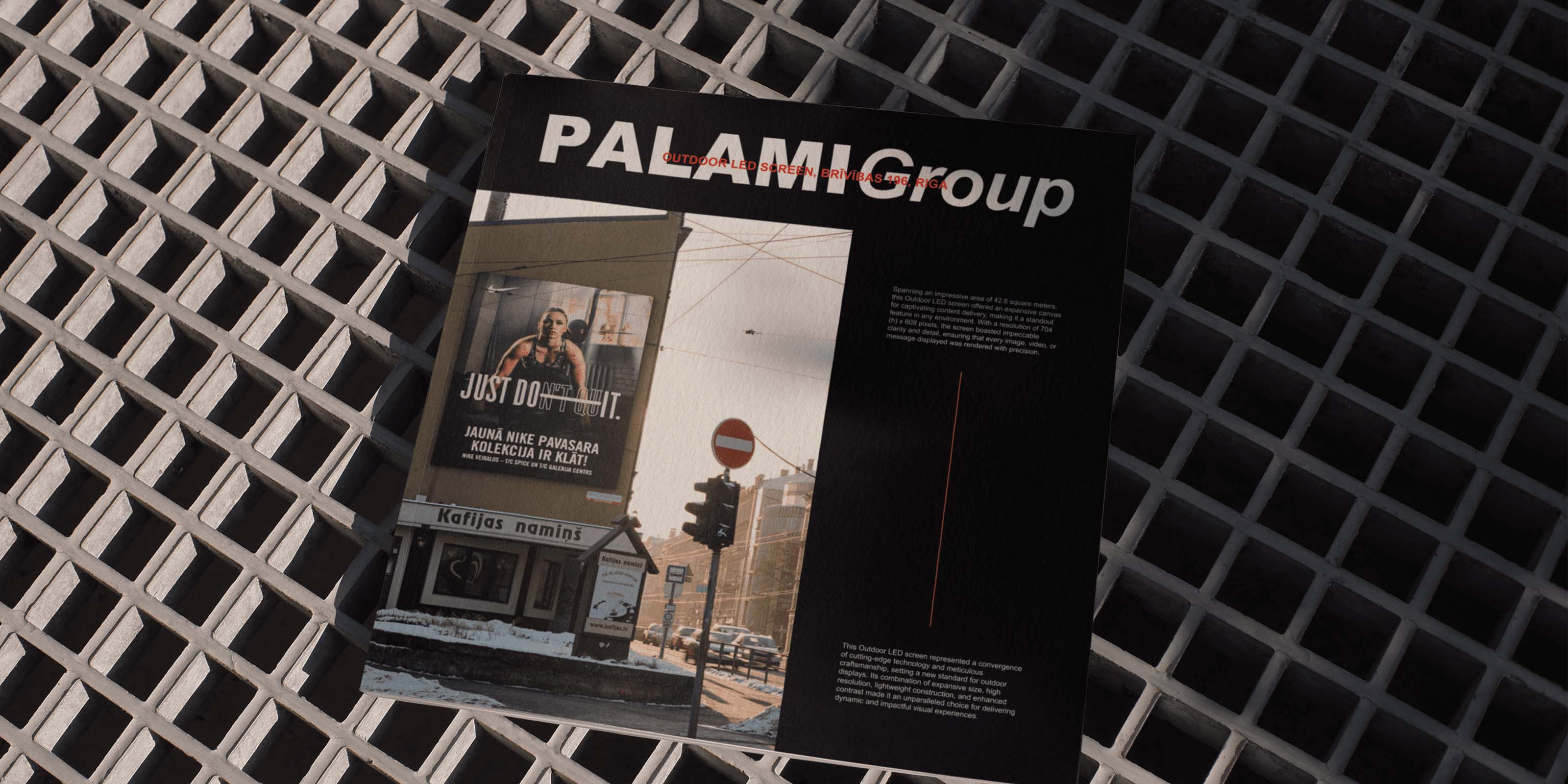 Image Of PALAMI Group LED Outdoor Display On Brivibas Street Brochure