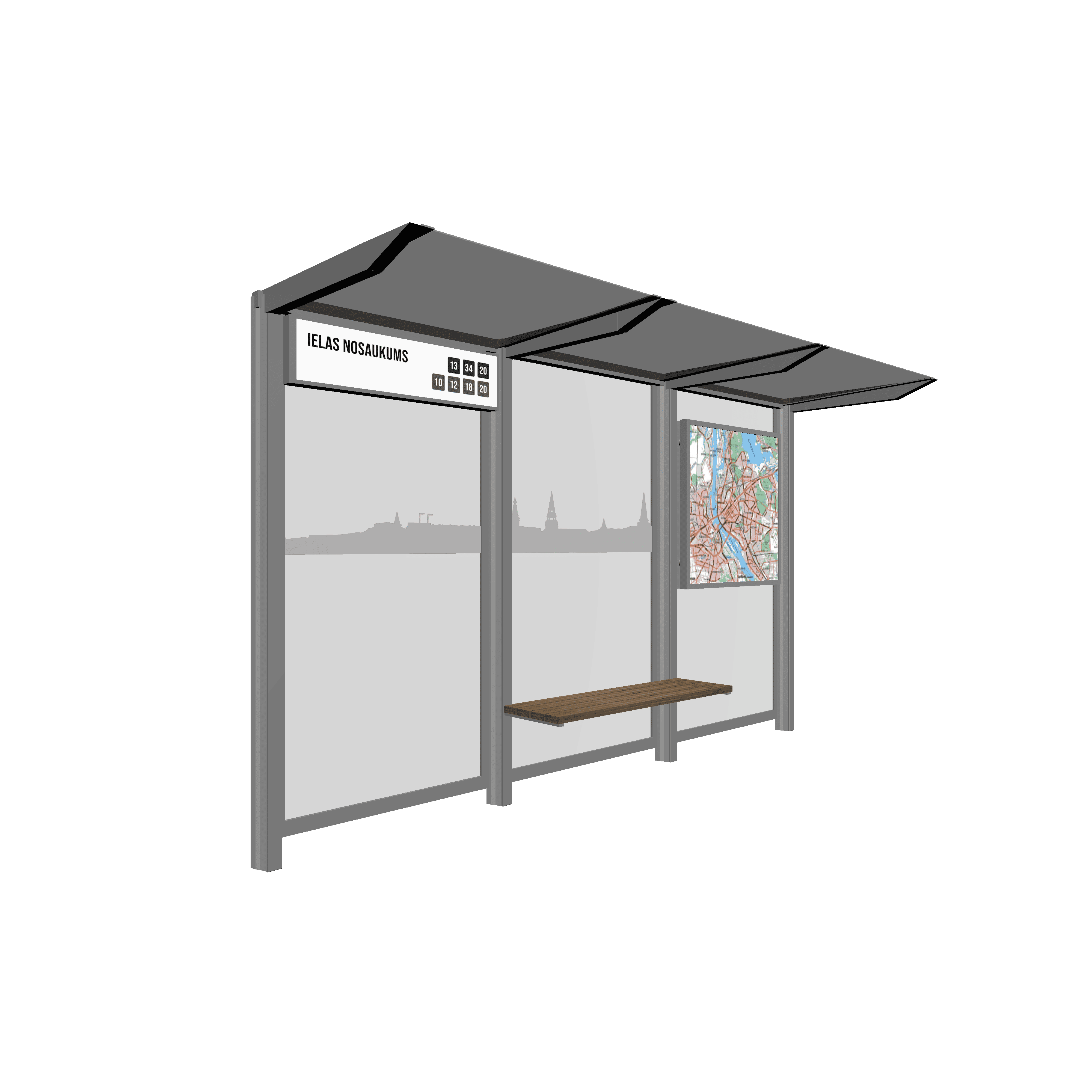 Sabiedriskā transporta plakātu rāmis