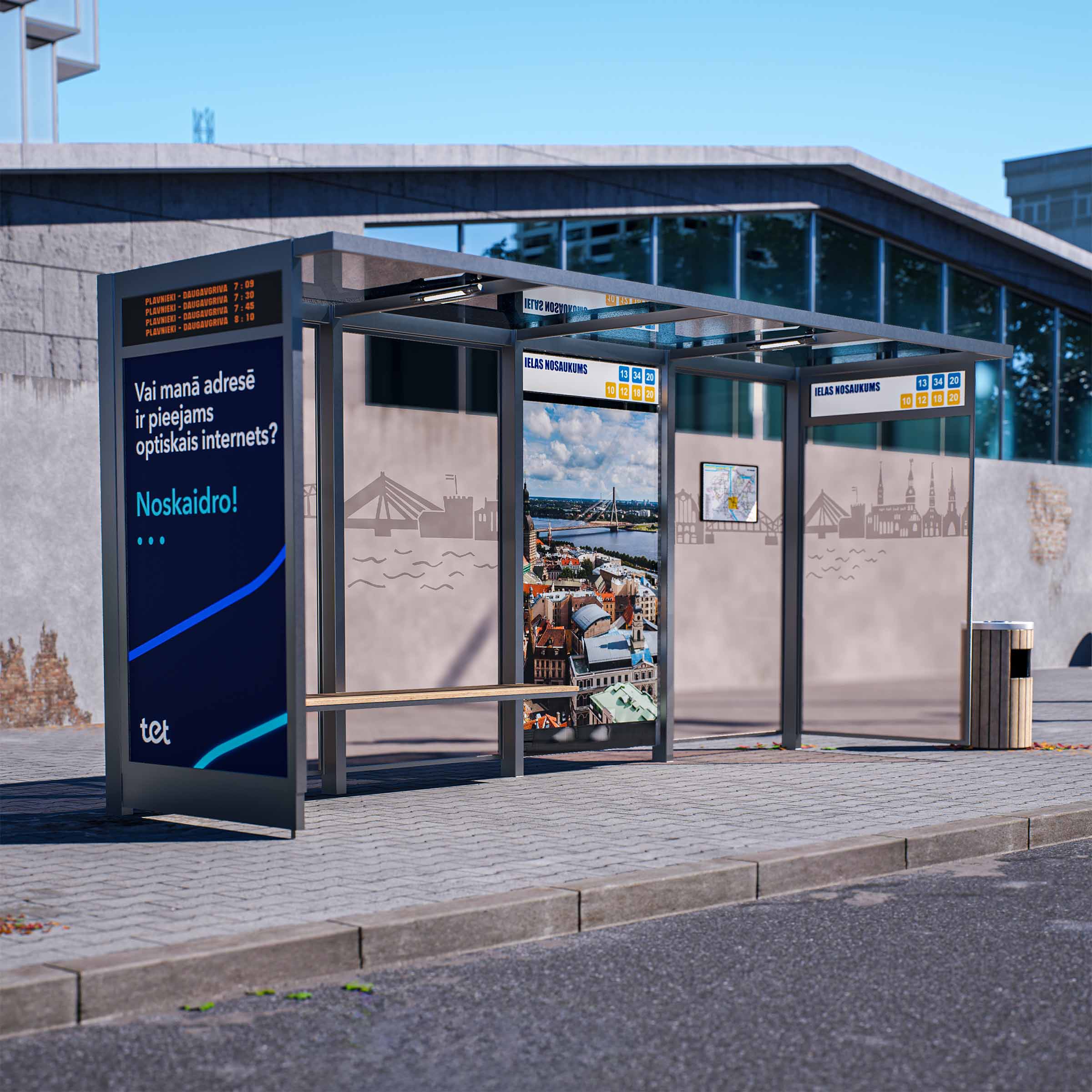 Bus Shelter OSLO XL-Size