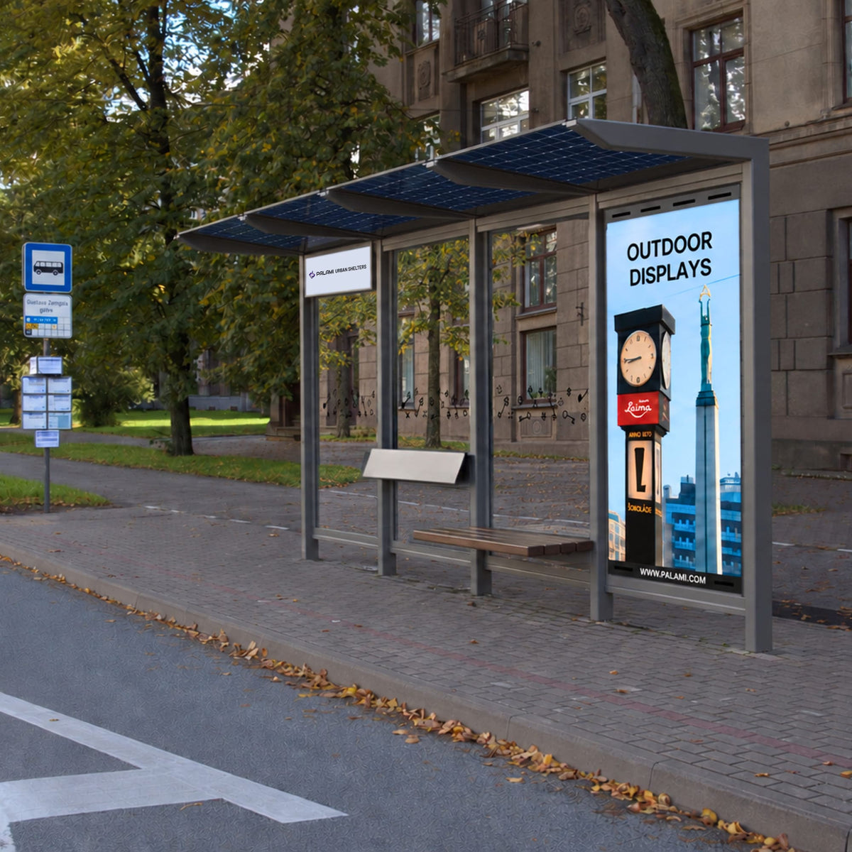 Bus Shelter RIGA Slim 4